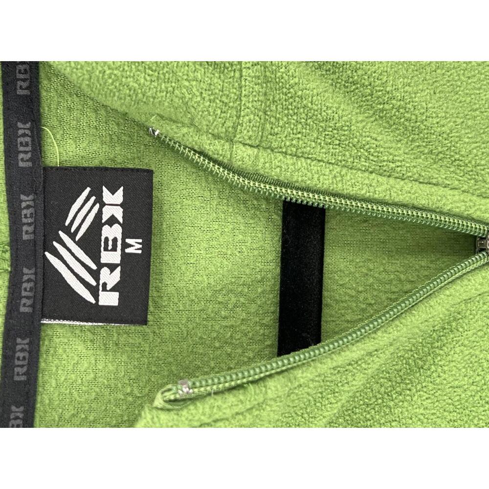 Green Full Zip Fleece Hoodie Medium Lightweight Activewear‎ RBX - Picture 2 of 9